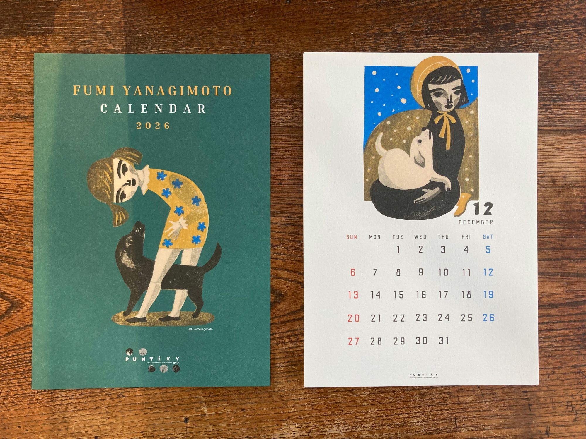 未明編集室さん、柳本史さんの2026年カレンダー